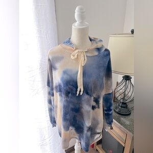 NWOT Pink Lily Tie-Dye hoodie